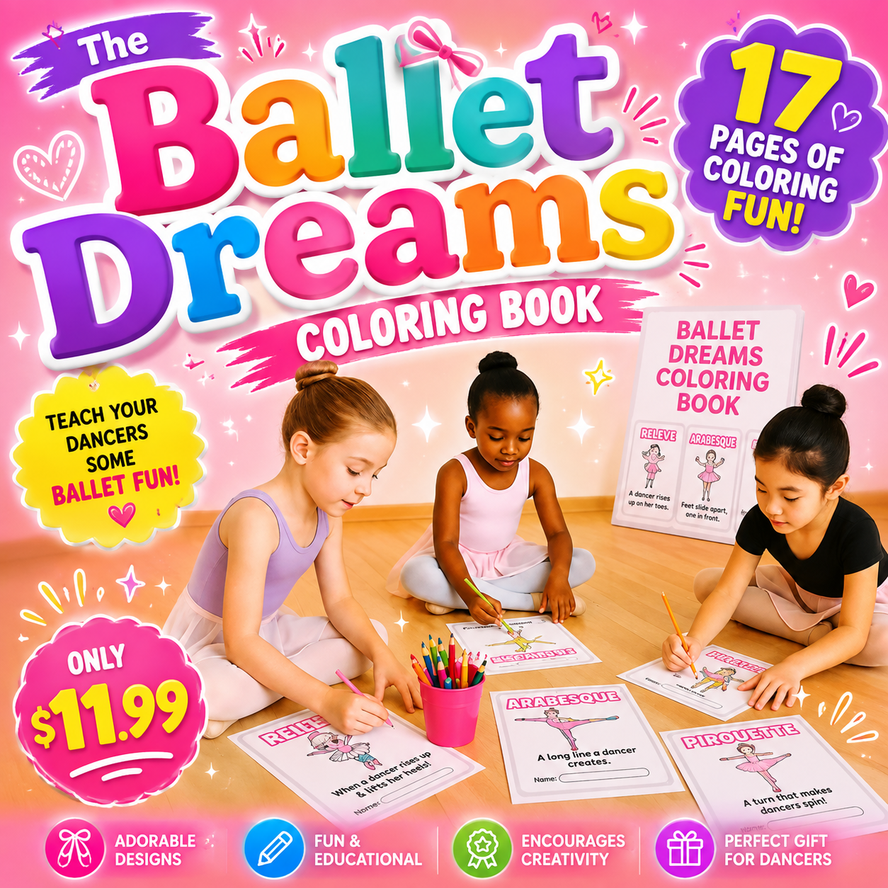 Ballet Dreams Coloring Book