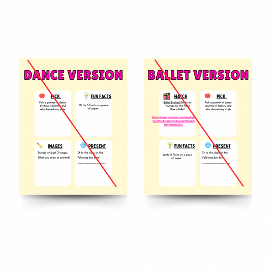 Dance History Assignment