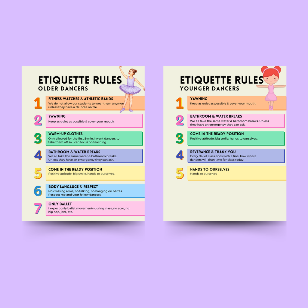 Etiquette Excellence Posters