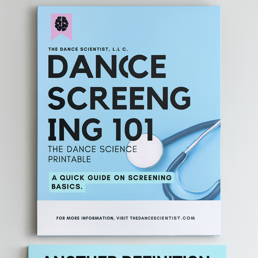 Dance Science Dance Screening 101 – The Dance Science Shop